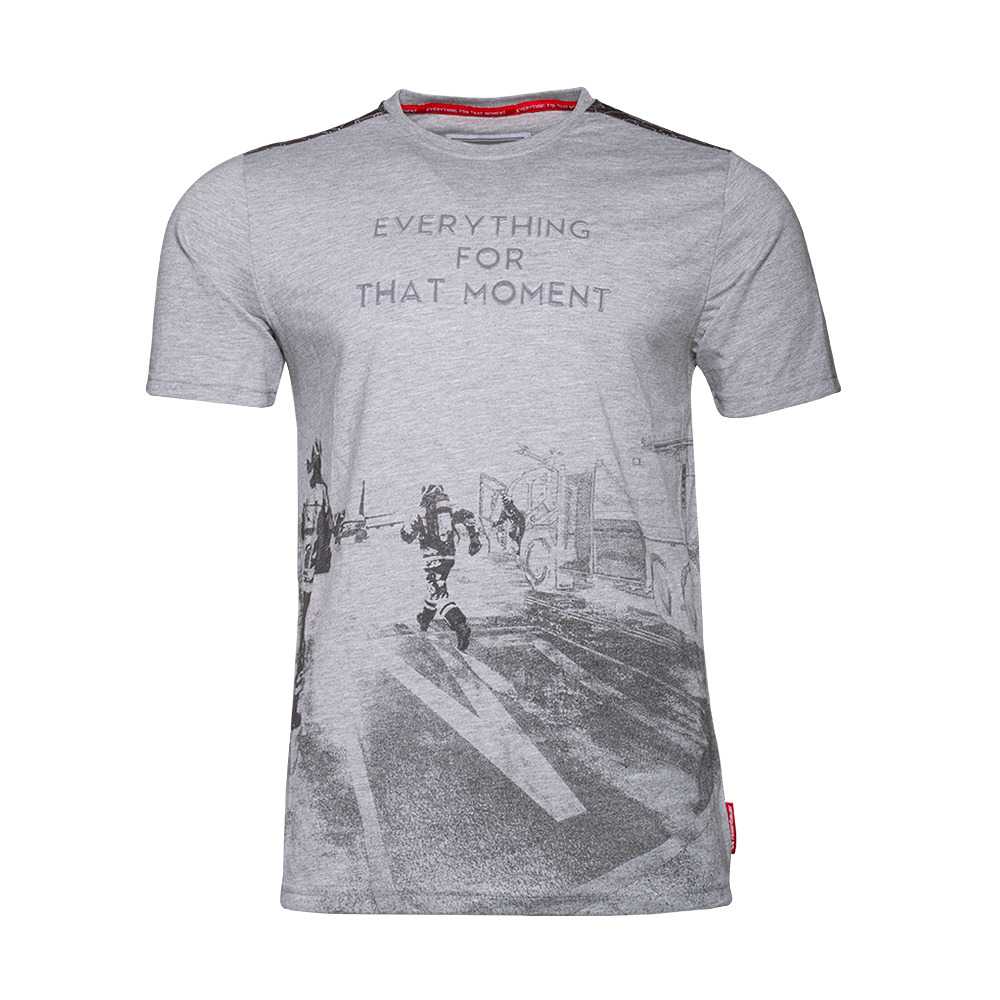 Men´s T-Shirt grey “EFTM“, Size M