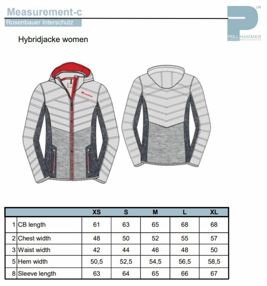 Ladies Hybrid Jacket  “EFTM“, Size XS