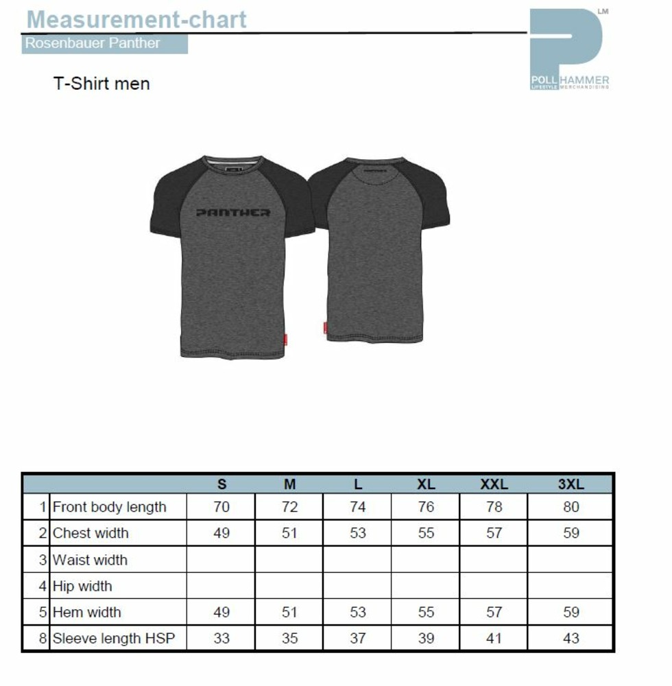 Men´s T-Shirt PANTHER, Size XXL