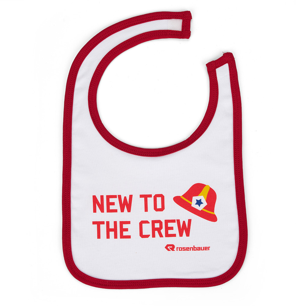 Baby's bib “New to the crew“