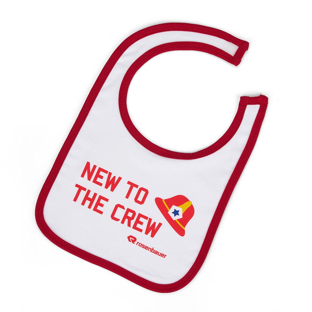 Baby's bib “New to the crew“