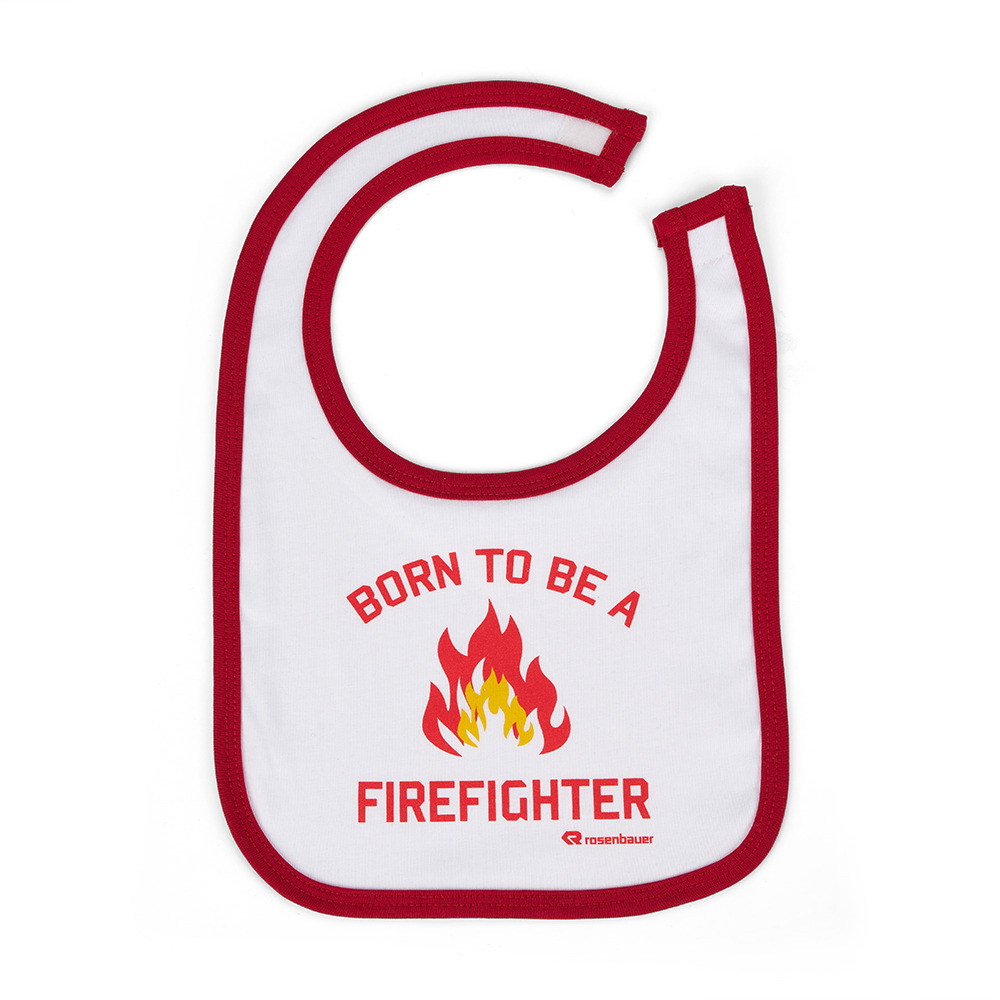 Baby's bib “Born to be a firefighter“