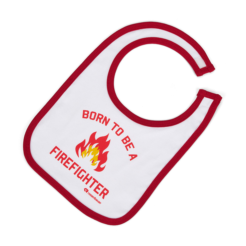 Baby's bib “Born to be a firefighter“