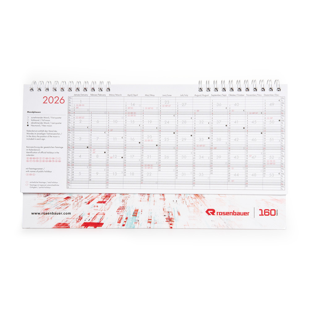 Desk calendar 2026